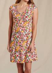 Toad & Co Rosemarie Dress In Brick Garden Print