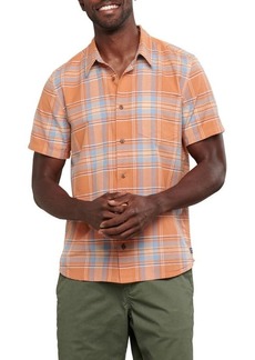 Toad & Co Airscape Plaid Short Sleeve Organic Cotton Button-Up Shirt