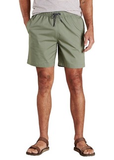 Toad & Co Boundless Organic Cotton Blend Drawstring Shorts in Caterpillar at Nordstrom