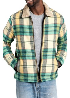 Toad & Co Burntside Trucker Jacket with High Pile Fleece Trim in Cabin at Nordstrom