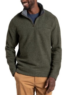Toad & Co Kennicott Quarter Zip Pullover in Beetle at Nordstrom