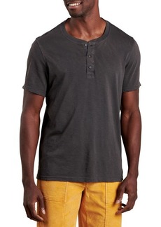 Toad & Co Primo Short Sleeve Organic Cotton Henley in Soot at Nordstrom