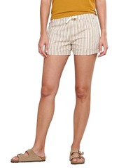 Toad & Co Stripe Hemp Blend Shorts