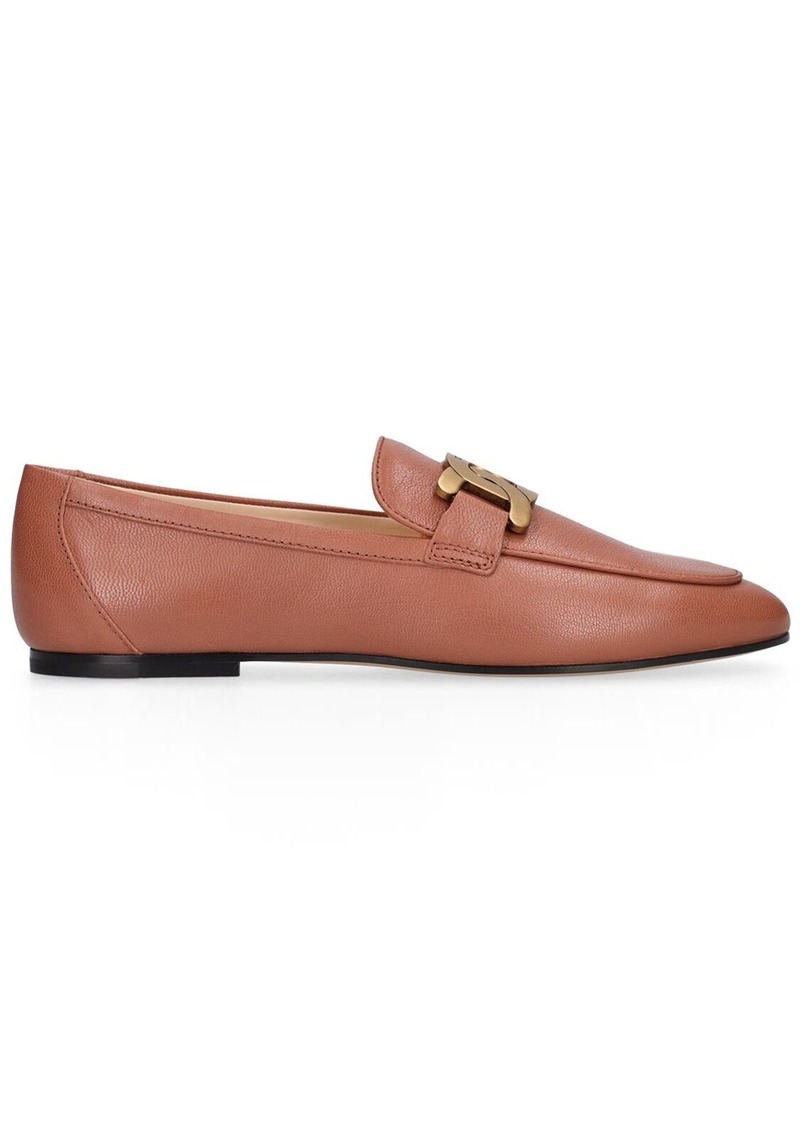 Tod's 10mm Leather Chain Loafers