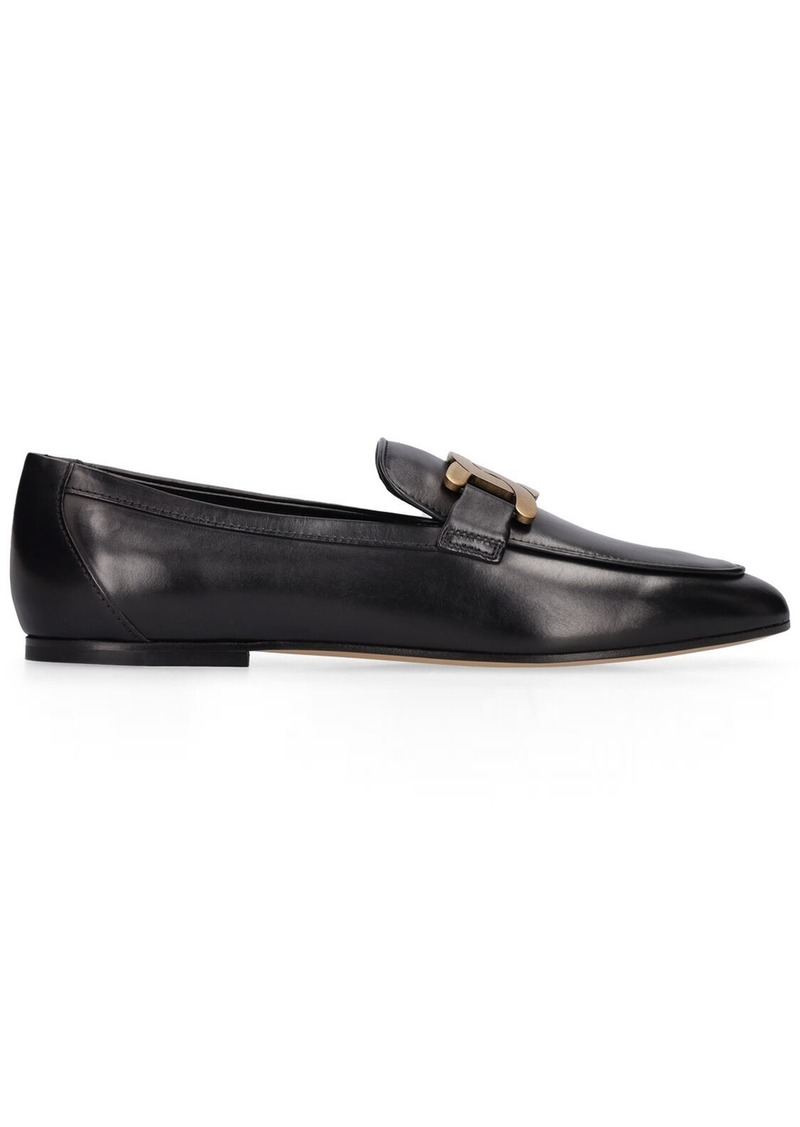 Tod's 10mm Leather Chain Loafers