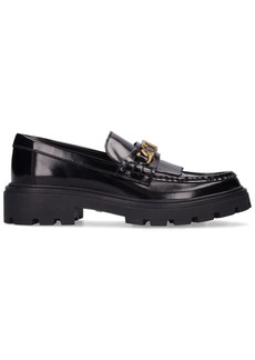 Tod's 30mm Brushed Leather Loafers