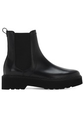 Tod's 40mm Brushed Leather Beatle Boots