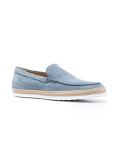 Tod's almond-toe suede loafers