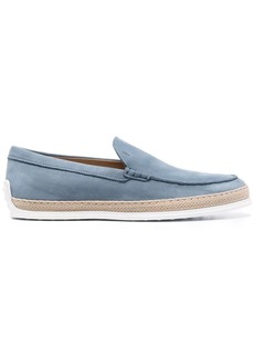 Tod's almond-toe suede loafers