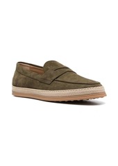 Tod's almond-toe suede loafers