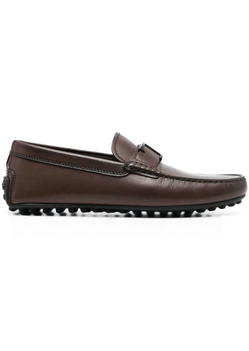 Tod's almond-toe T-buckle loafers