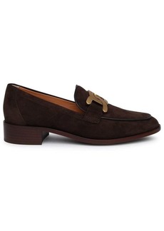 Tod's Brown suede loafers