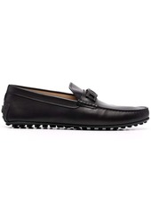 Tod's cable-link leather loafers