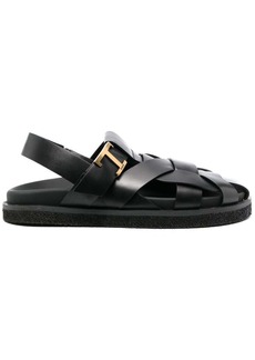 Tod's caged leather sandals