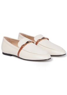 Tod's Catena chain leather loafers