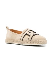 Tod's chain-link detail espadrilles