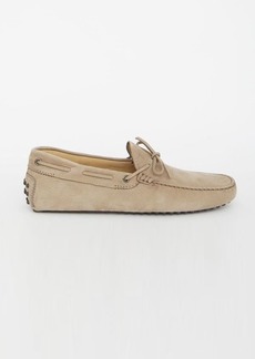 Tod's Dove-colored Gommino loafers