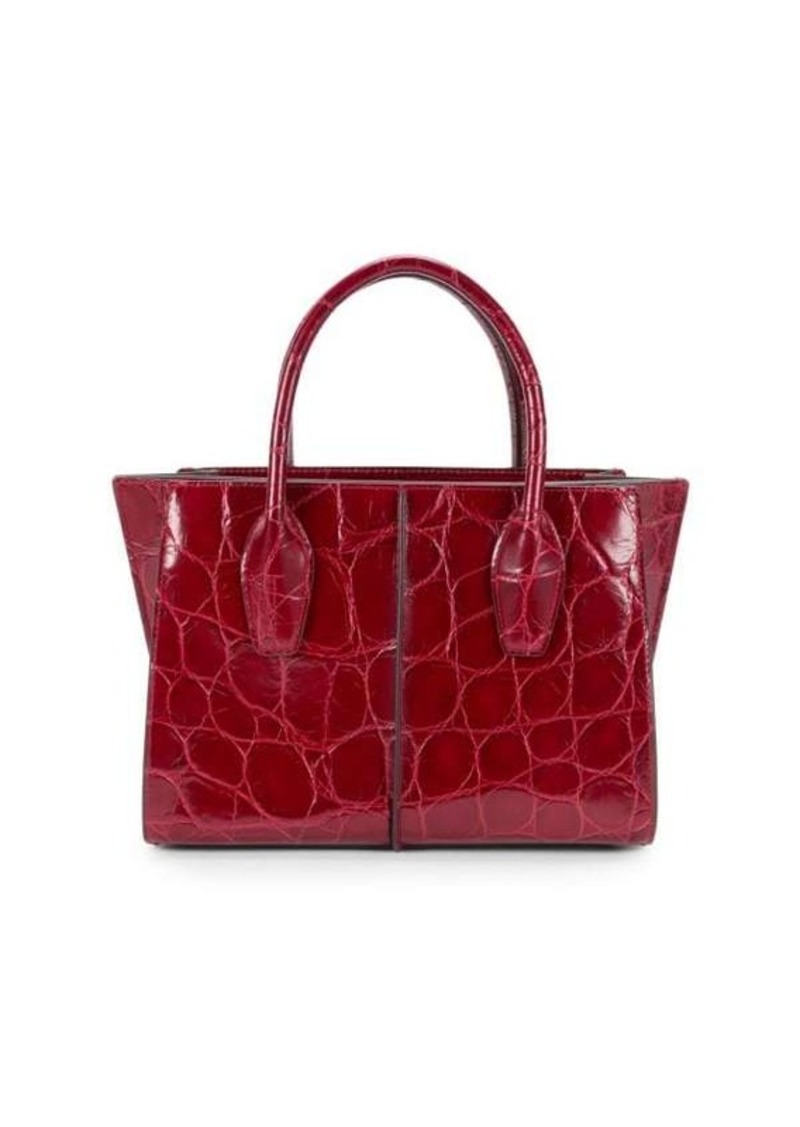 Tod's Embossed Leather Open Tote