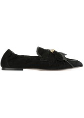 Tod's feather appliqué loafers