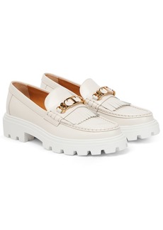 Tod's Fringed leather loafers