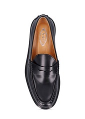 Tod's Gomma Brushed Leather Loafers