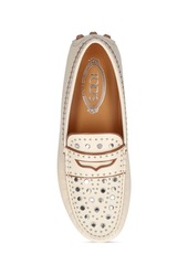 Tod's Gommino Leather Loafers W/mirrors