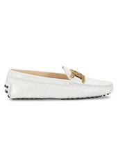 Tod's Kate Gommino Croc-Embossed Leather Driving Loafers