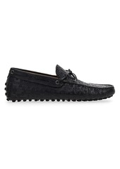 Tod's Laccetto Embossed Logo Driving Loafers