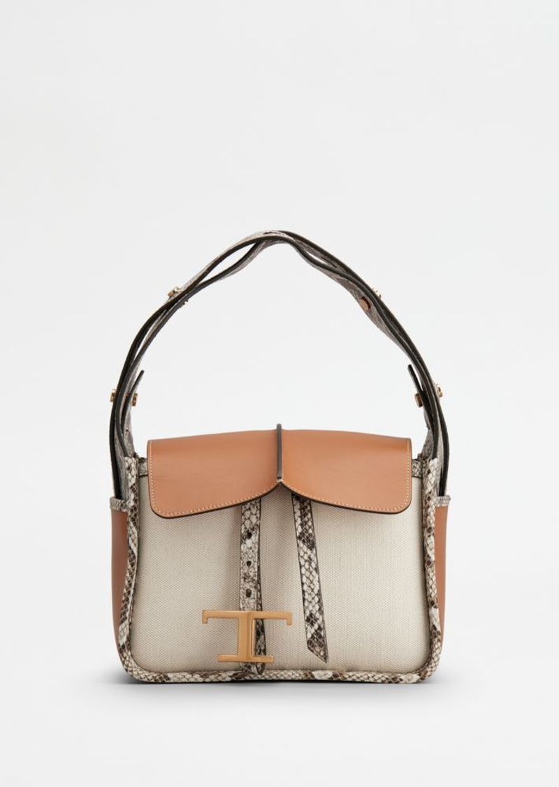 Tod's Leather and Fabric Bag Mini