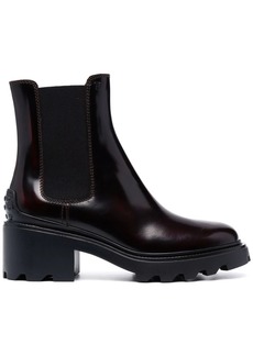 Tod's leather block-heel Chelsea boots