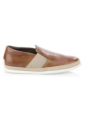 Tod's Leather Espadrille Slip-On Shoes