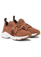 Tod's Leather-trimmed knit sneakers