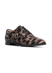 Tod's leopard print oxford shoes