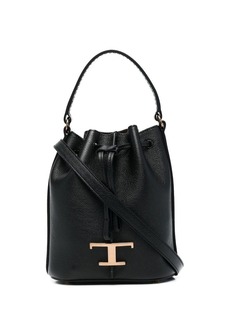 Tod's logo-charm leather bucket bag