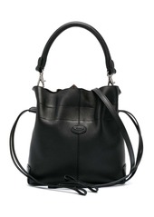 Tod's logo-patch leather bucket bag