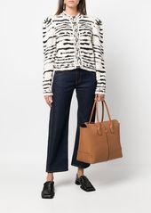 Tod's logo-patch leather tote bag