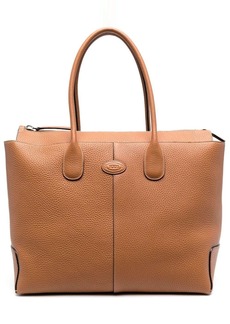 Tod's logo-patch leather tote bag