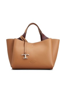 Tod's logo-pendant leather shoulder bag