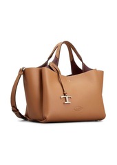 Tod's logo-pendant leather shoulder bag