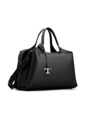 Tod's logo-pendant leather shoulder bag