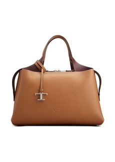 Tod's logo-pendant leather shoulder bag