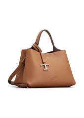 Tod's logo-pendant leather tote bag