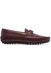 Tod's logo plaque Gommino loafers