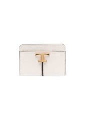 Tod's logo-plaque leather card holder