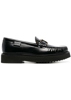 Tod's logo-plaque leather loafers