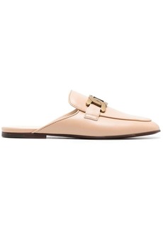 Tod's logo-plaque leather mules