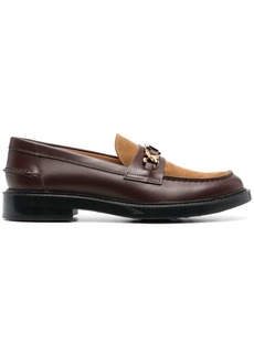 Tod's logo-plaque panelled loafers