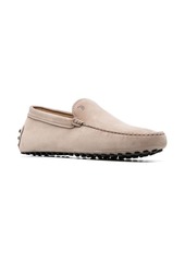 Tod's logo-plaque suede loafers