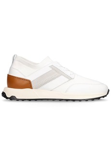 Tod's Logo Runner Knit & Suede Sneakers