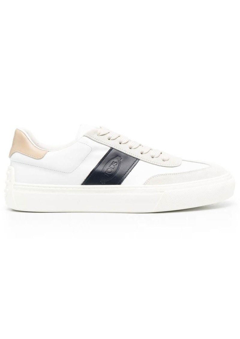 Tod's logo-stamp low-top sneakers